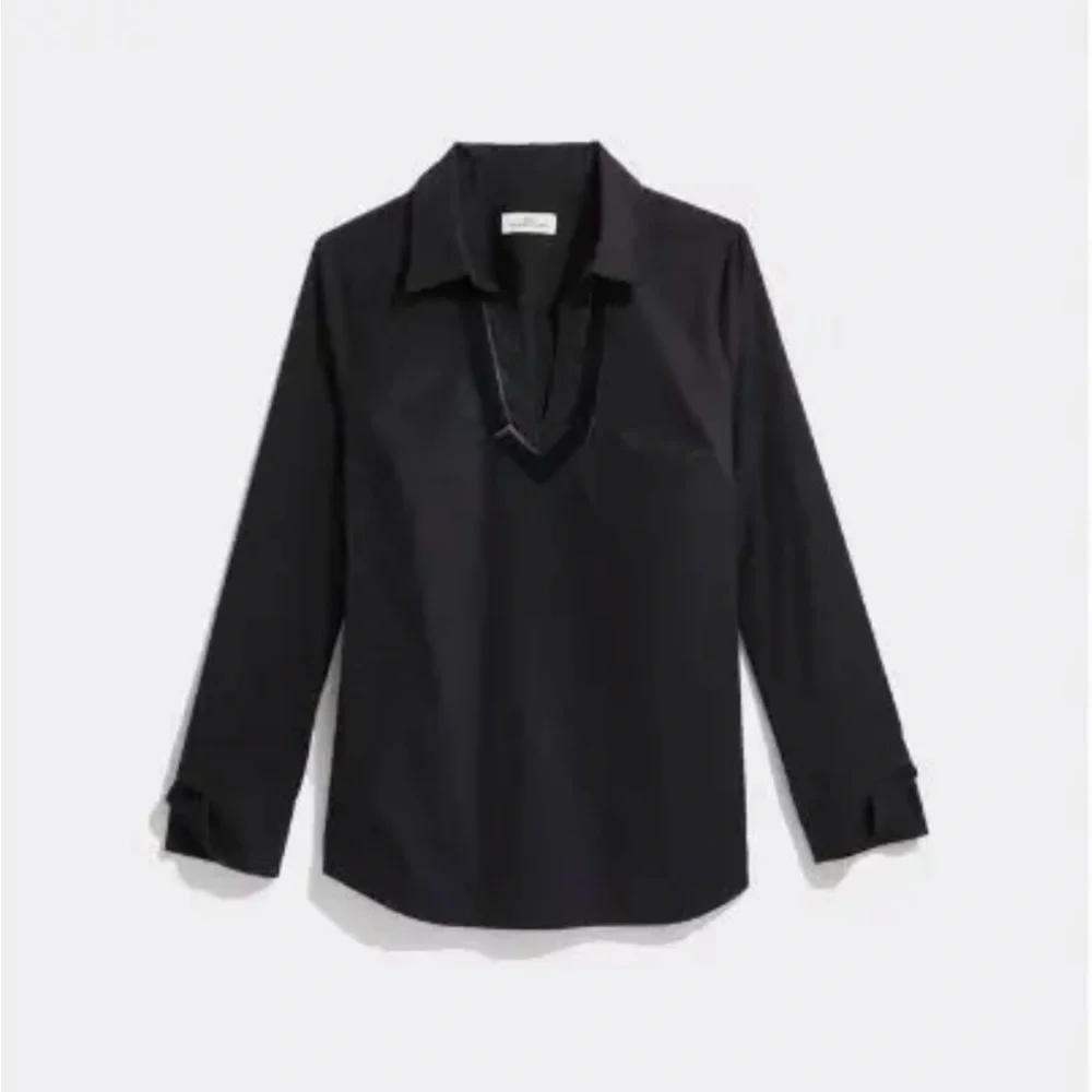 🆕Vineyard Vines Velvet Trim Popover Shirt Size S NWT - Picture 2 of 10